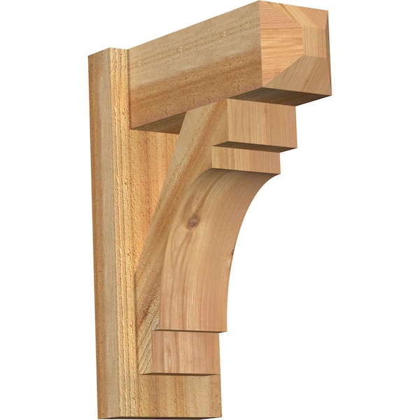 Ekena Millwork Merced Craftsman Rough Sawn Outlooker, Western Red Cedar, 6"W x 14"D x 18"H OUT06X14X18MRC04RWR - main